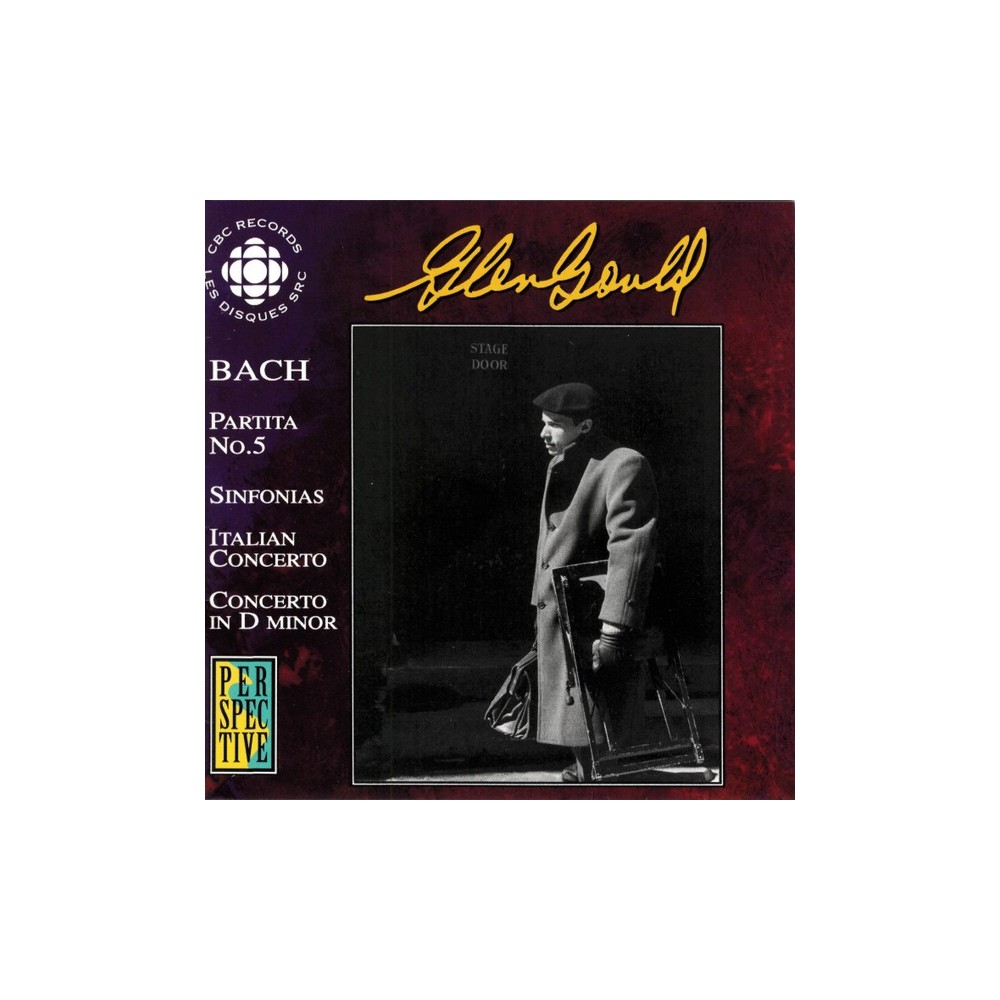 BACH - Gould - Partita pour clavier n°5 en sol majeur BWV.829 original CBC broadcasts - émission originales de Radio Canad..